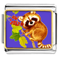 Italian Charms - gold plated wildlife kola photo italian charm bracelets Image.