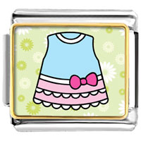 Italian Charms - gold plated hobbies doll dress photo italian charm bracelets Image.