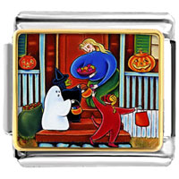 Italian Charms - happy hallowmas photo italian charm Image.