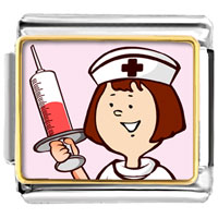 Italian Charms - nurse photo italian charm Image.