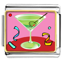 Italian Charms - goblet photo italian charm Image.