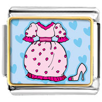 Italian Charms - dress and shoe photo italian charm Image.