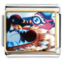 Italian Charms - dragon chinese new year photo italian charm Image.
