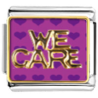 Italian Charms - we care photo italian charm Image.