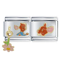 Italian Charms - gold winnie the pooh licensed italian charm Image.