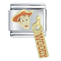 Italian Charms - gold woody licensed italian charm Image.