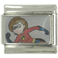 Italian Charms - the incredibles elastigirl licensed italian charm Image.