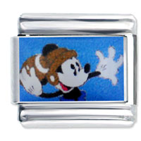 Italian Charms - mickey quarterback licensed italian charm Image.