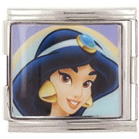 Italian Charms - princess jasmine mega licensed italian charm Image.