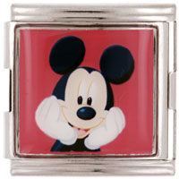 Italian Charms - mickey mouse mega licensed italian charm Image.