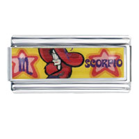Italian Charms - scorpio cruella de vil licensed italian charm Image.