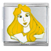 Italian Charms - sleeping beauty portrait licensed italian charm Image.
