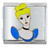 Italian Charms - cinderella portrait licensed italian charm Image.
