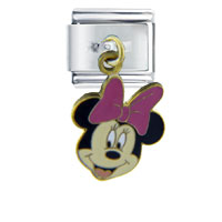 Italian Charms - minnie mouse dangle licensed italian charm Image.