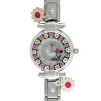 Italian Charms - disney minnie mouse watch licensed italian charm Image.