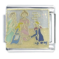 Italian Charms - cinderella the glass slipper fits x2 italian charm Image.