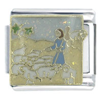 X2_NEWTEST_13_PG: bible story the good shephard x2 italian charm Image.