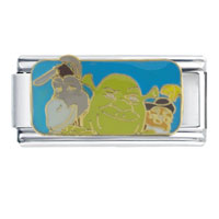 Italian Charms - shrek and buddies licensed italian charm Image.