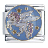 Italian Charms - magical horse x2 italian charm Image.