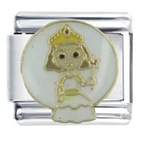 Italian Charms - fairy princess x2 italian charm Image.