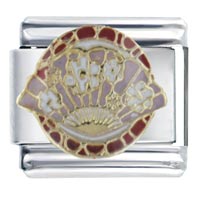 Italian Charms - oriental fan x2 italian charm Image.