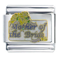Italian Charms - wedding mother of the bride x2 italian charm Image.