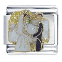 Italian Charms - wedding ceremony x2 italian charm Image.