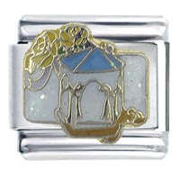 Italian Charms - wedding chuppah x2 italian charm Image.