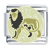 Italian Charms - leo x2 italian charm Image.