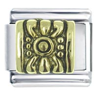 Italian Charms - golden sun x2 italian charm Image.