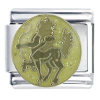 Italian Charms - centaur archer sagittarius x2 italian charm Image.