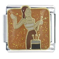 Italian Charms - adding candles to the cake x2 italian charm Image.