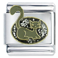 X2_V1357Z_PG: pretty kitty x2 italian charm Image.