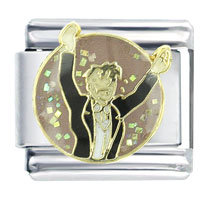 Italian Charms - music conductor x2 italian charm Image.