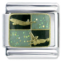 Italian Charms - aviation symbol x2 italian charm Image.