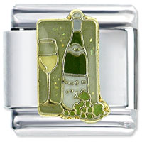 Italian Charms - wine tasting x2 italian charm Image.