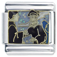 Italian Charms - graduation receiving diploma x2 italian charm Image.