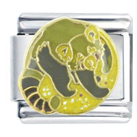 Italian Charms - red panda x2 italian charm Image.