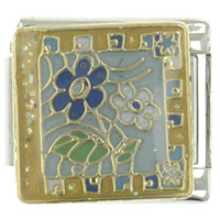 Italian Charms - flower quilt x2 italian charm Image.