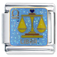 Italian Charms - baby libra x2 italian charm Image.