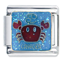 Italian Charms - baby cancer x2 italian charm Image.