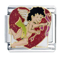 Italian Charms - valentine x2 italian charm Image.