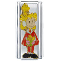 Italian Charms - grinch child licensed italian charm Image.