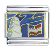 Italian Charms - washington monument x2 italian charm Image.