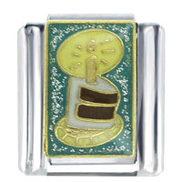 Italian Charms - chocolate birthday cake x2 italian charm Image.