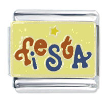 Italian Charms - fiesta party x2 italian charm Image.