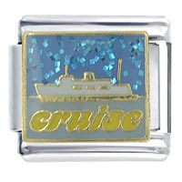 Italian Charms - cruise ship x2 italian charm Image.