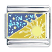Italian Charms - night &amp; day x2 italian charm Image.