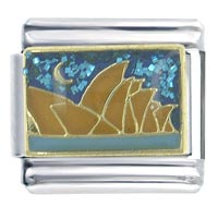 Italian Charms - sydney opera house x2 italian charm Image.