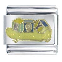 Italian Charms - boy blocks x2 italian charm Image.